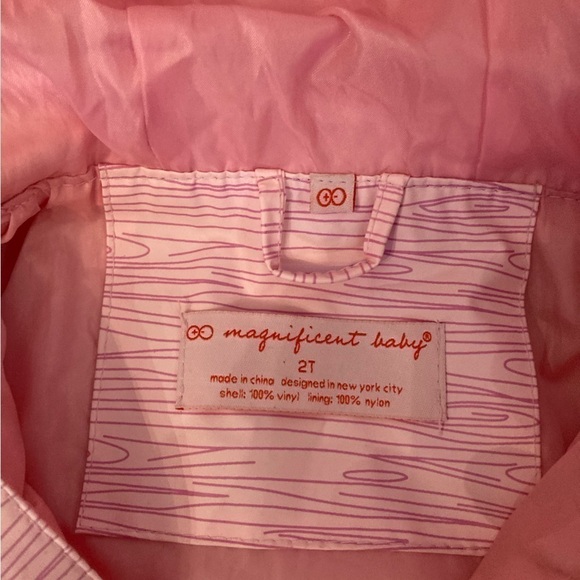 Magnificent Baby Magnetic Closure Rain Coat, 2T - Picture 3 of 3